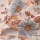 Khaki deer embroidery floral dress