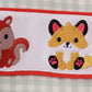 Fox embroidery gingham bubble