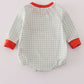 Fox embroidery gingham bubble