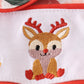 Fox embroidery floral print bloomer set