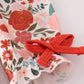 Fox embroidery floral print bloomer set