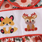 Fox embroidery floral print dress