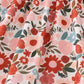 Fox embroidery floral print pants set