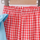 Blue deer tree santa embroidery ruffle pants set