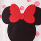 Red polka dot character applique pants set