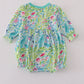 Green meadow splash ruffle bubble