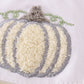 Pumpkin french knot plaid girl bubble