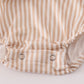 Khaki deer embroidery stripe bubble
