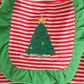 Red stripe christmas tree embroidery mom pajamas pants