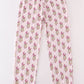 Pink stripe character mom pajamas pants