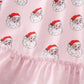 Pink christmas santa claus girl pajama gown