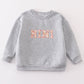 Gray MAMA&MINI applique fleece mom&me sweatshirt