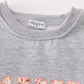 Gray MAMA&MINI applique fleece mom&me sweatshirt