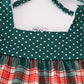 Forest merry christmas plaid girl set