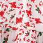 Christmas candy cane ruffle dress