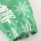 Green christmas tree ruffle dress