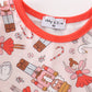 Red nutcracker girl bloomer set