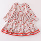 Red nutcracker girl dress