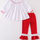 White christmas holly bishop girl set
