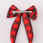 Red plaid girl hair sailor bow