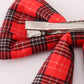 Red plaid girl hair sailor bow