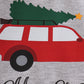 Christmas car tree print boy top