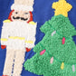 Blue christmas nutcracker french knot boy bubble