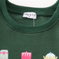 Green nutcracker embroidery mom&me fleece sweatshirt