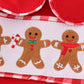 Red christmas gingerbread embroidery boy bubble