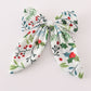 Christmas print girl hair sailor bow