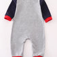 Grey toolbox applique boy romper