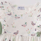 Sage duck print girl set