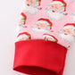 Pink christmas santa claus girl pajamas set