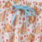 Christmas gingerbread house print men pajamas pants