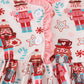 Christmas nutcracker print ruffle gown