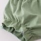 Sage ruffle bloomer set