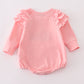 Pink believe embroidery ruffle bubble