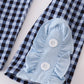 Blue believe embroidery ruffle pants set