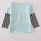 Blue GOIN TO THE ZOO embroidery top