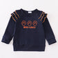 Navy war eagle embroidery girl top