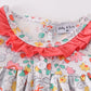 Pink floral print girl bloomer set