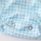 Blue gingham boy bubble