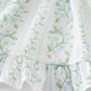 Blue botanical print girl bloomer set