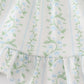 Blue botanical print girl set