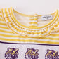 Yellow tiger embroidery LSU dress