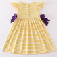 Yellow tiger embroidery LSU dress