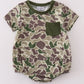 Camouflage print boy bubble