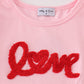 Valentine love french knot girl set