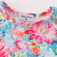 Tropical Bloom print girl bubble