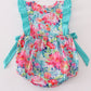 Tropical Bloom print girl bubble